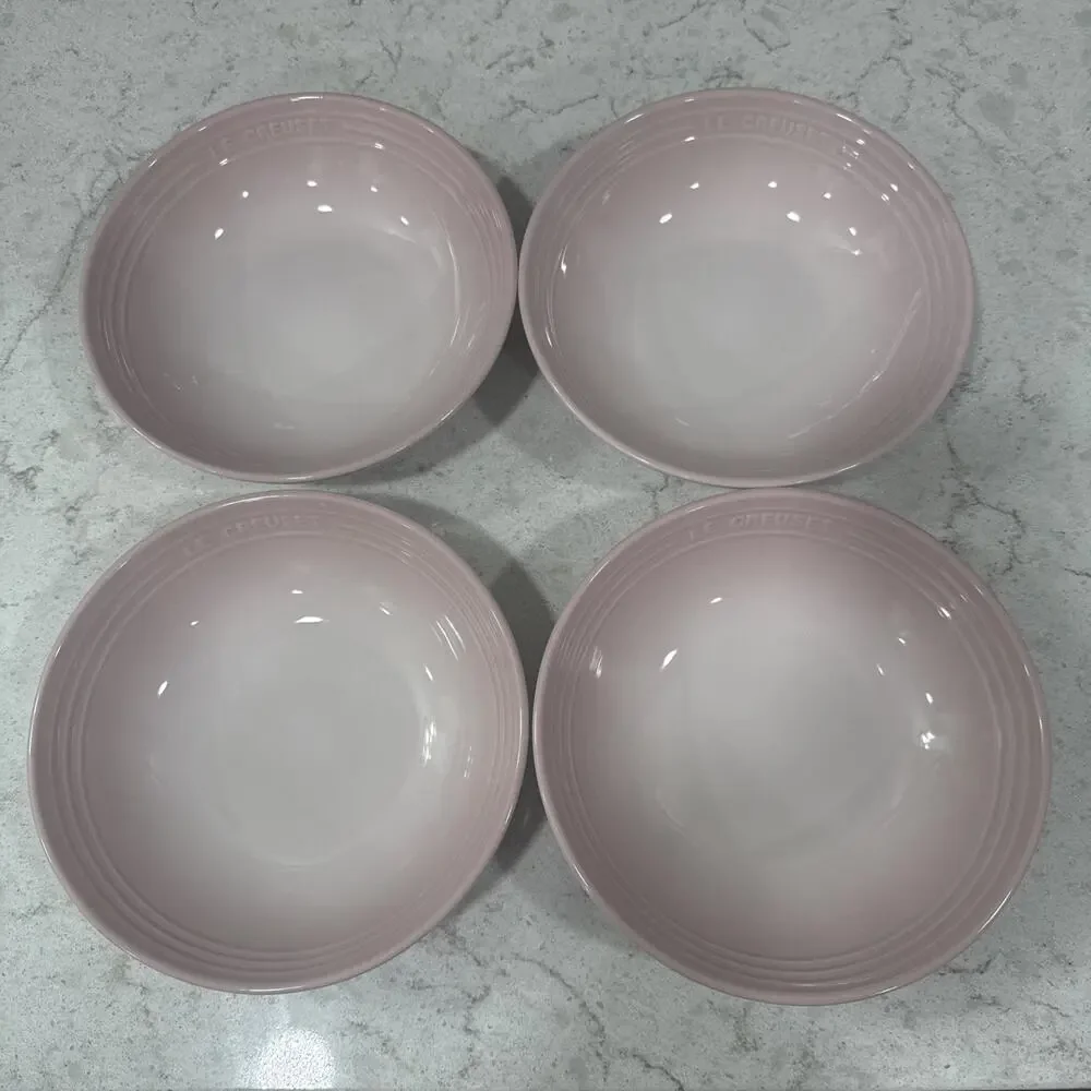 Set 4 Le Creuset SHELL PINK Stoneware 7
